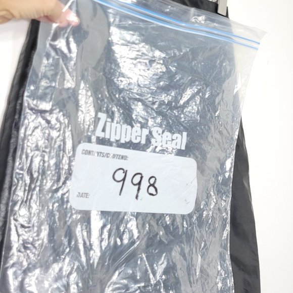 Valentina Vintage Leather Skirt Lined Black A-Line Classic Zipper Womens Retro - Picture 6 of 9